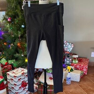 Charcoal grey High-Waisted Leggings
